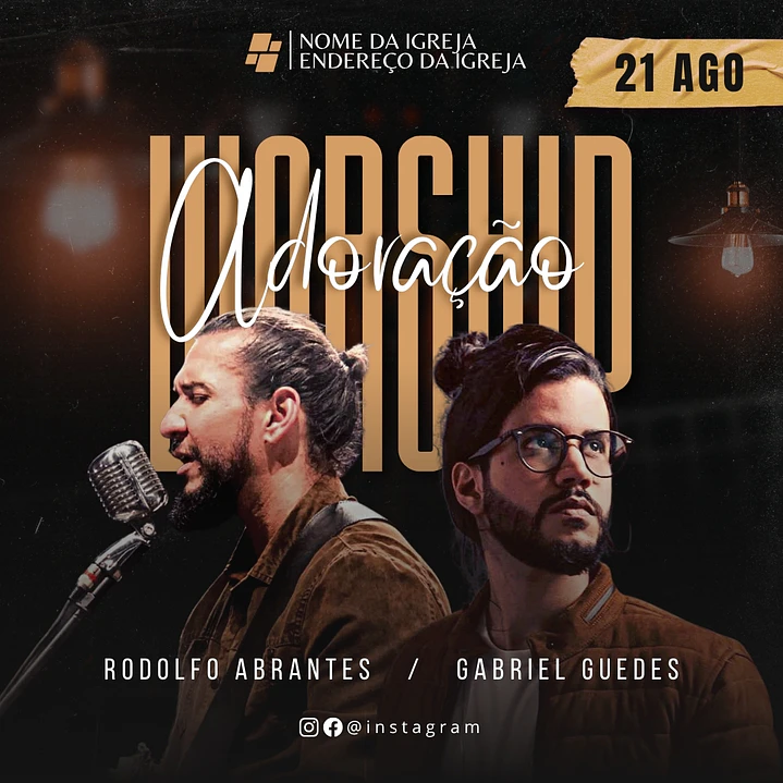 Pack Artes Gospel Canva 150 Artes Editáveis para Igrejas 12