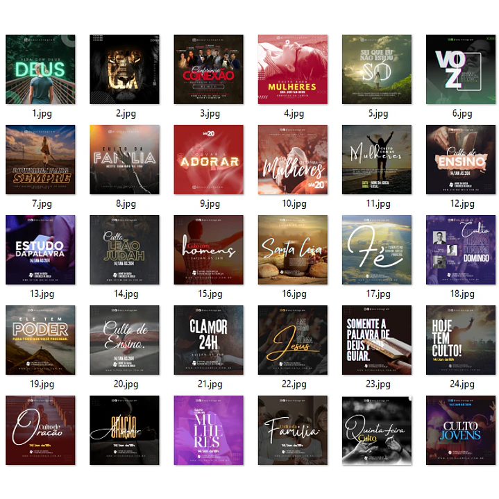 Pack Artes Gospel Canva 150 Artes Editáveis para Igrejas 17