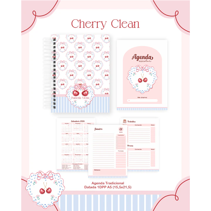 Kit Digital Encadernação Cherry Clean 3