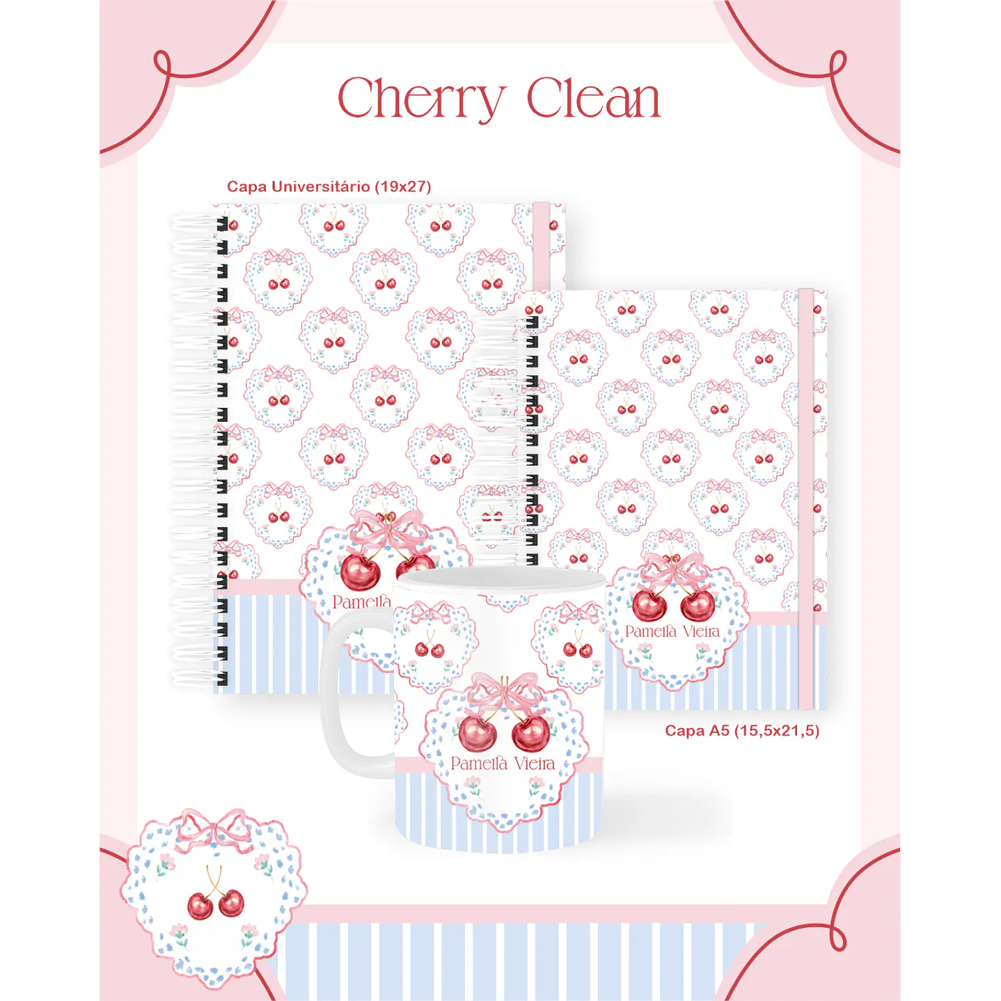 Kit Digital Encadernação Cherry Clean 4