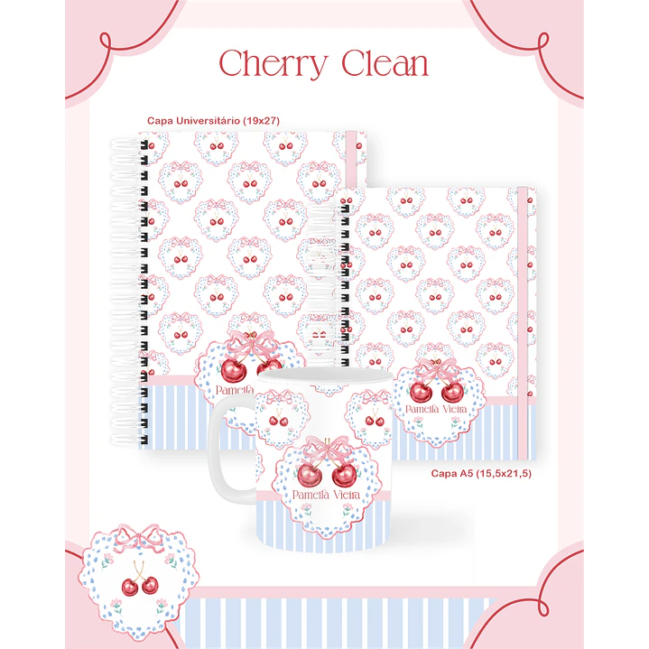 Kit Digital Encadernação Cherry Clean 4