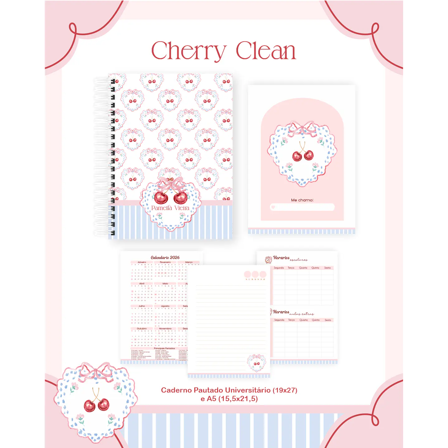 Kit Digital Encadernação Cherry Clean 6
