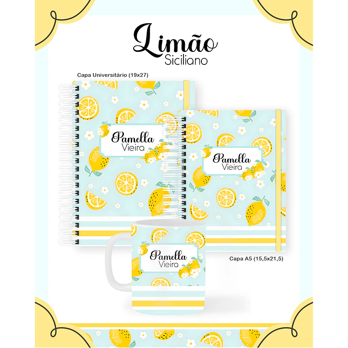 Kit Digital Encadernação Limão Siciliano 3