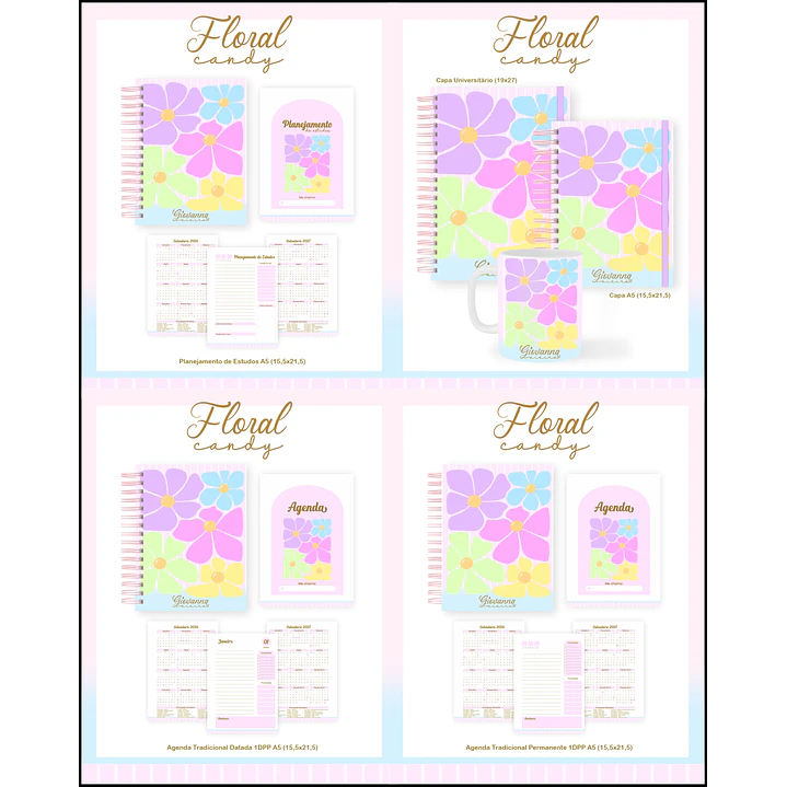 Kit 60 Temas para Agendas, Cadernos e Planners 10