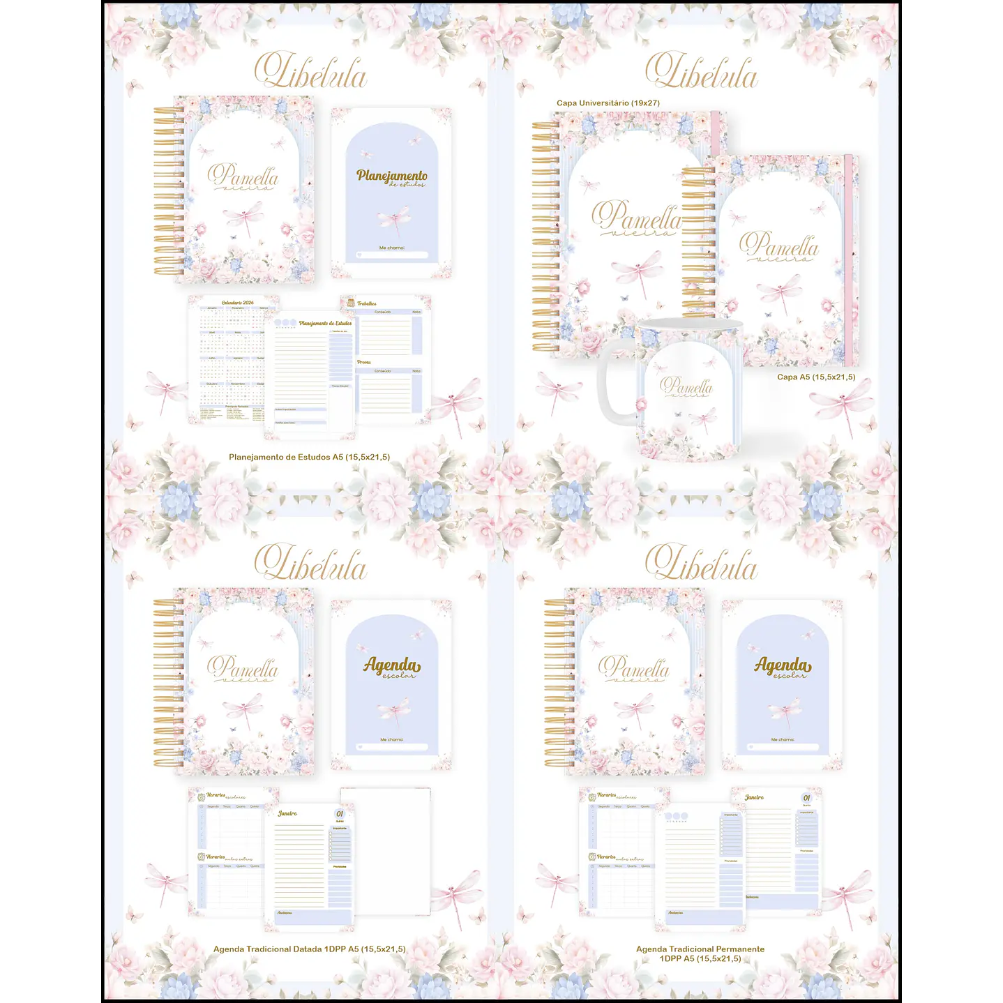 Kit 60 Temas para Agendas, Cadernos e Planners 19