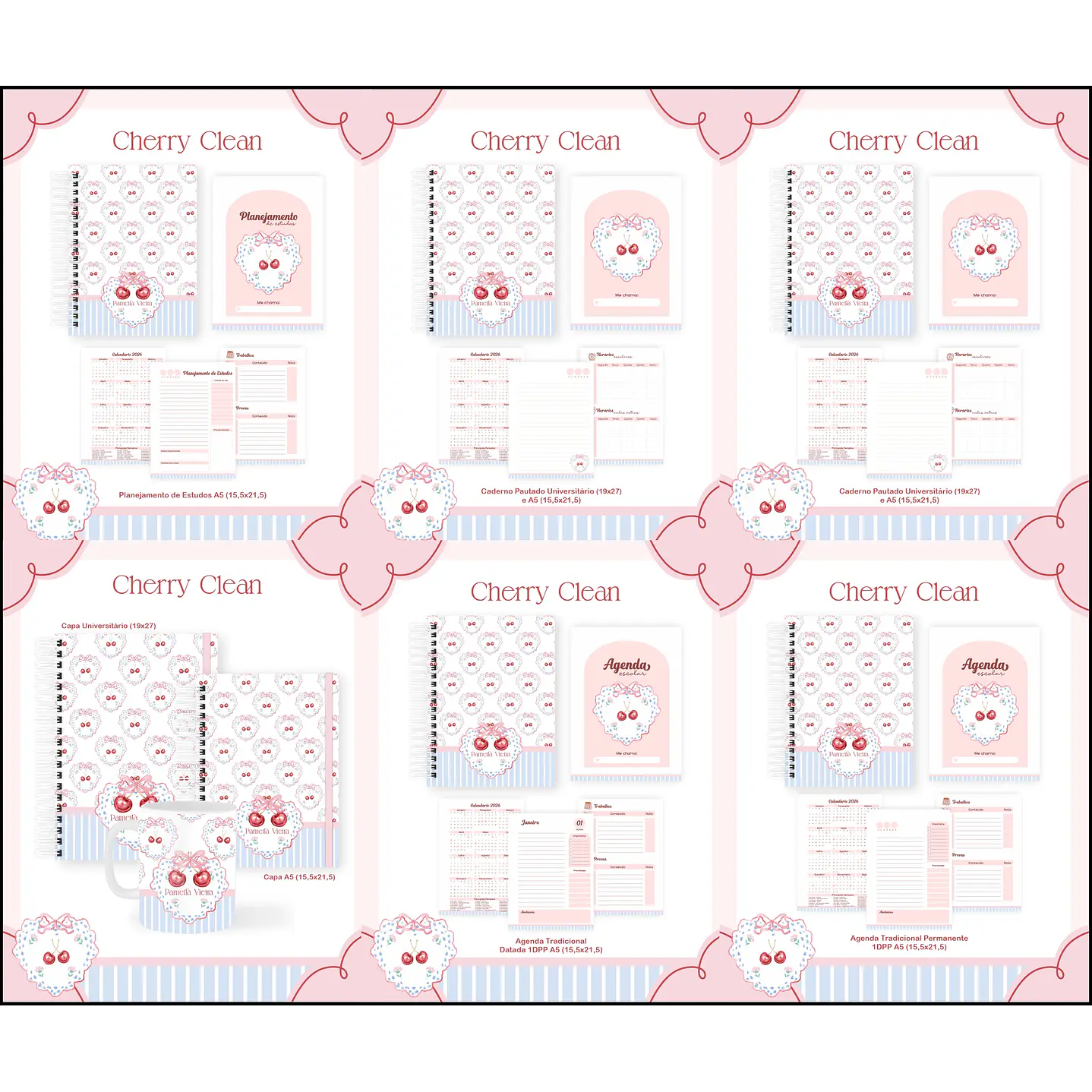 Kit 60 Temas para Agendas, Cadernos e Planners 23