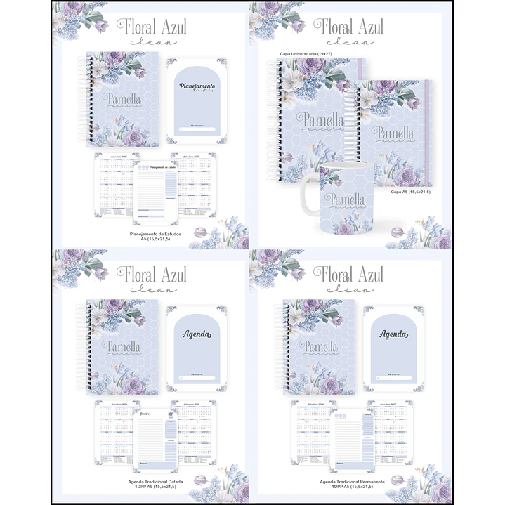 Kit 60 Temas para Agendas, Cadernos e Planners 30