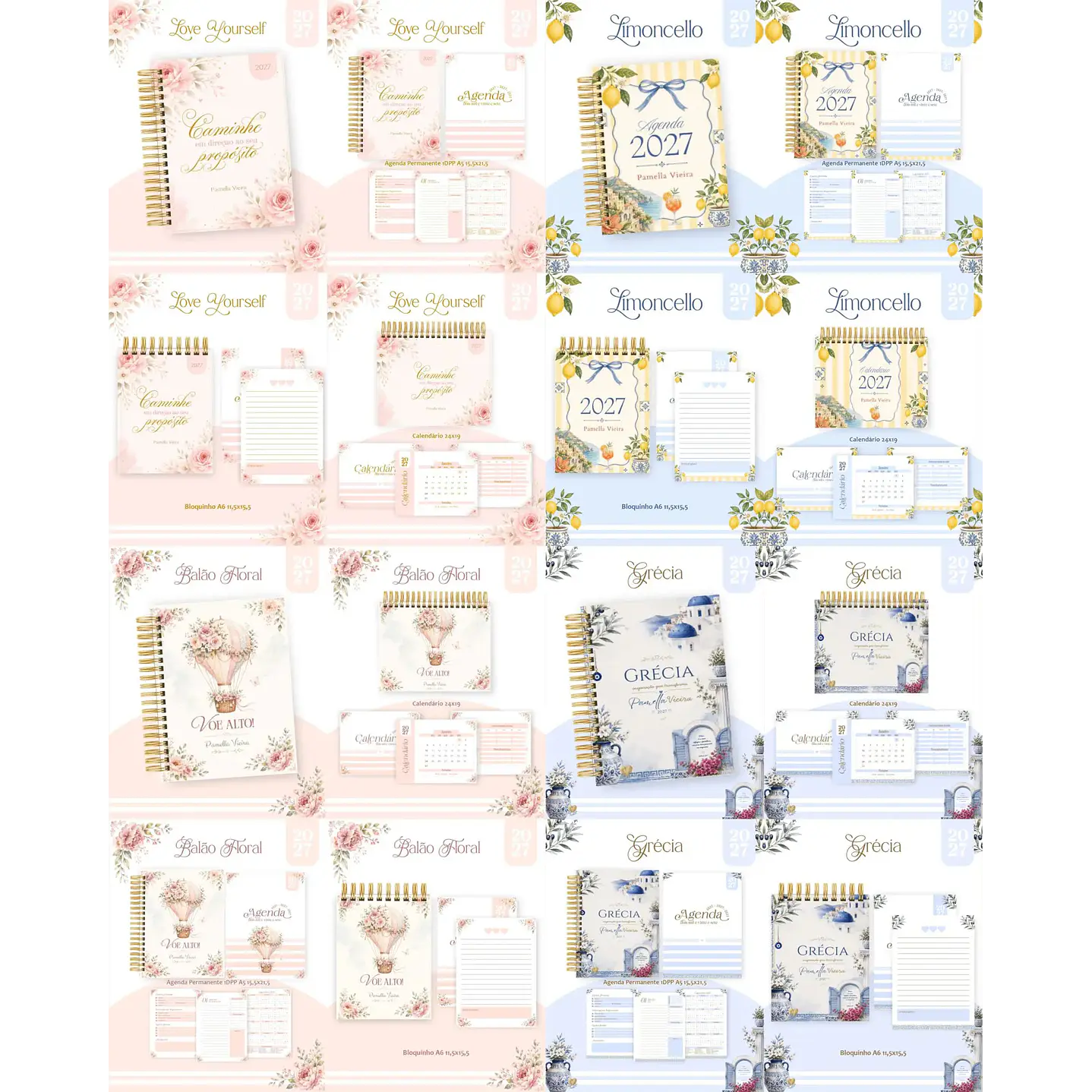 Mega Pack Encadernação 2027 Agendas e Planners  2