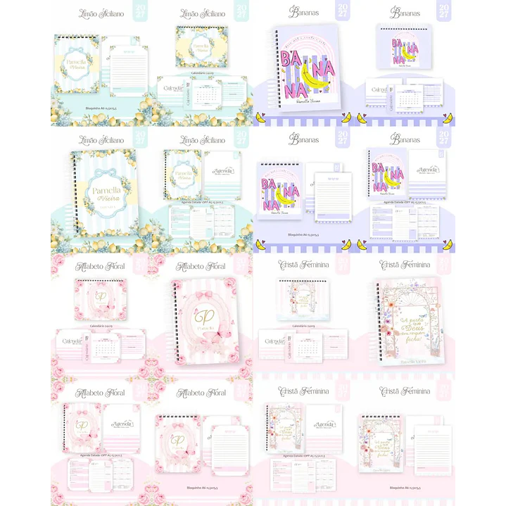 Mega Pack Encadernação 2027 Agendas e Planners  5