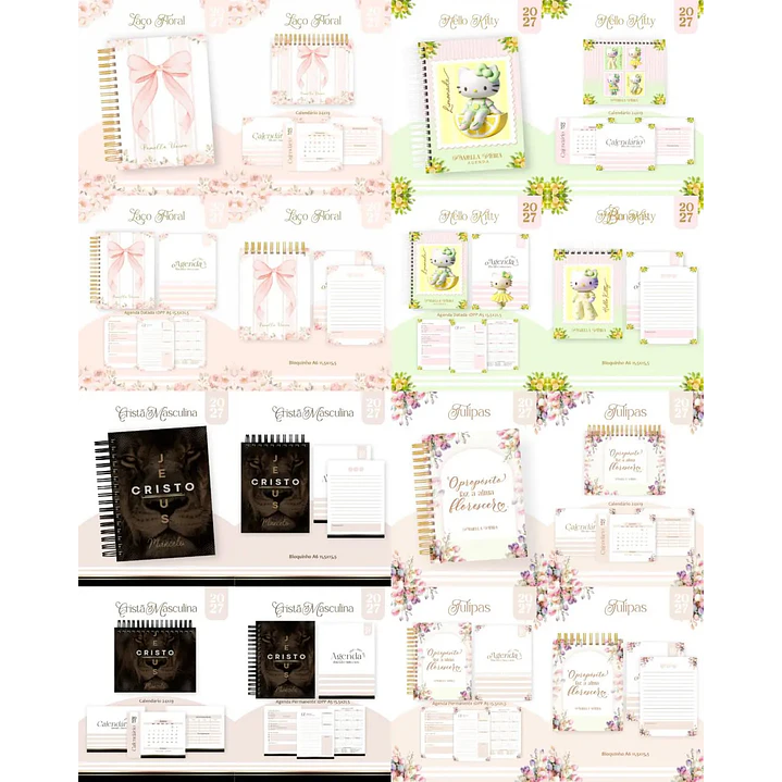 Mega Pack Encadernação 2027 Agendas e Planners  6