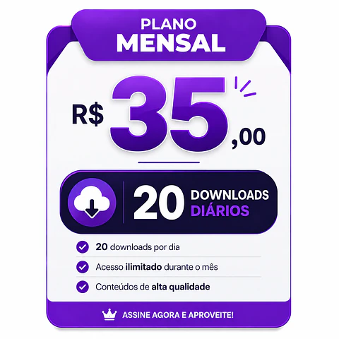 Plano Mensal Mypik Store – 20 Downloads por Dia