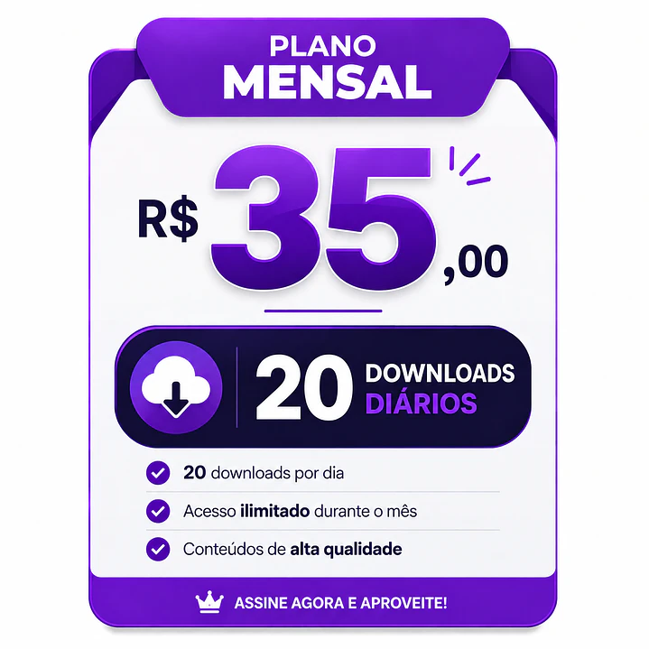 Plano Mensal Mypik Store – 20 Downloads por Dia 1