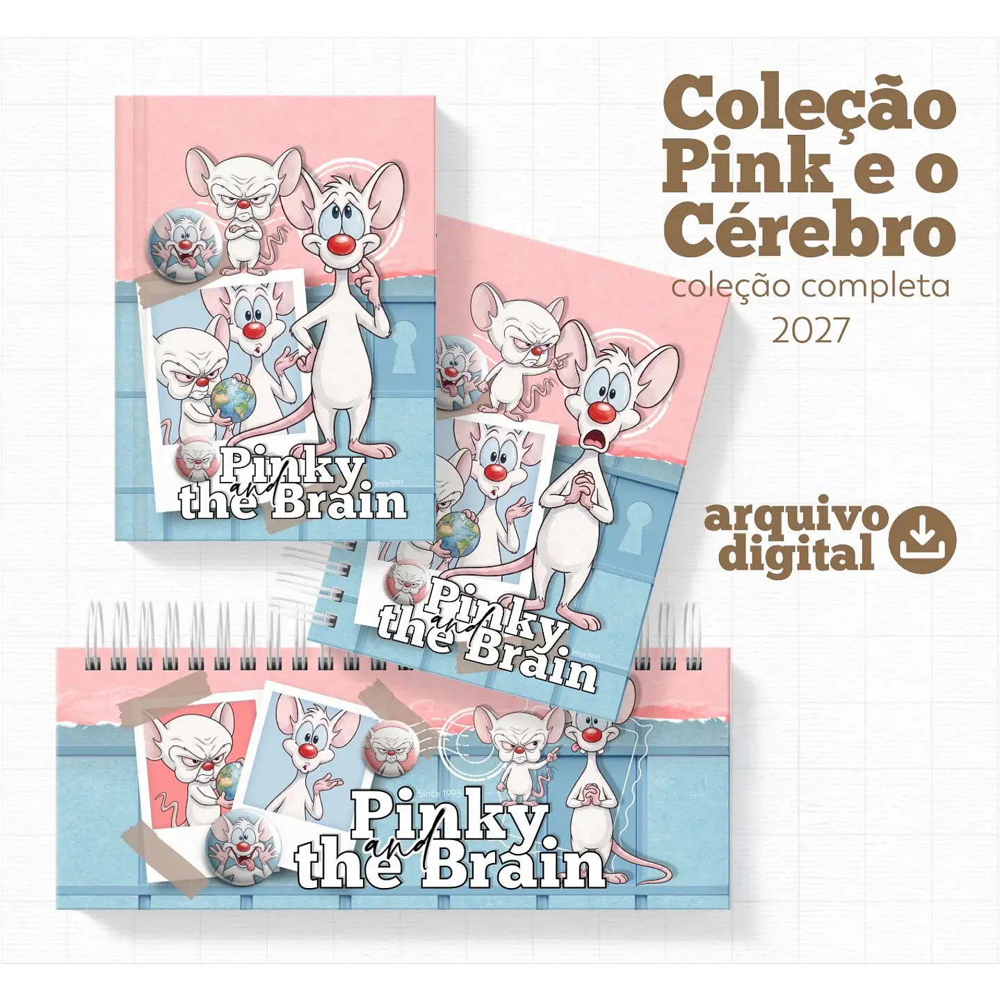 Kit Digital Pink e Cérebro 2027 para Encadernação 1
