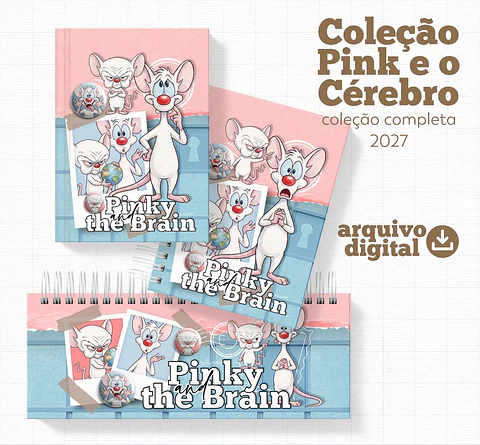 Kit Digital Pink e Cérebro 2027 para Encadernação