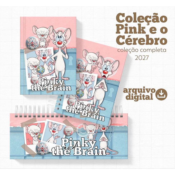 Kit Digital Pink e Cérebro 2027 para Encadernação 1