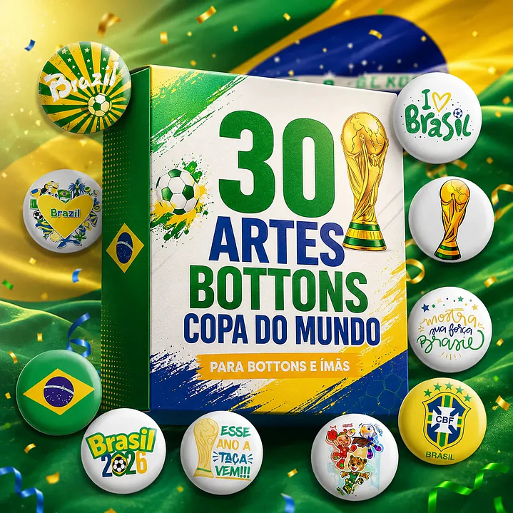 Pack +300 Artes para Bottons e Ímãs Personalizados 5