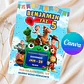 Convite de Aniversário Toy Story 5 Editável no Canva - Miniatura 1