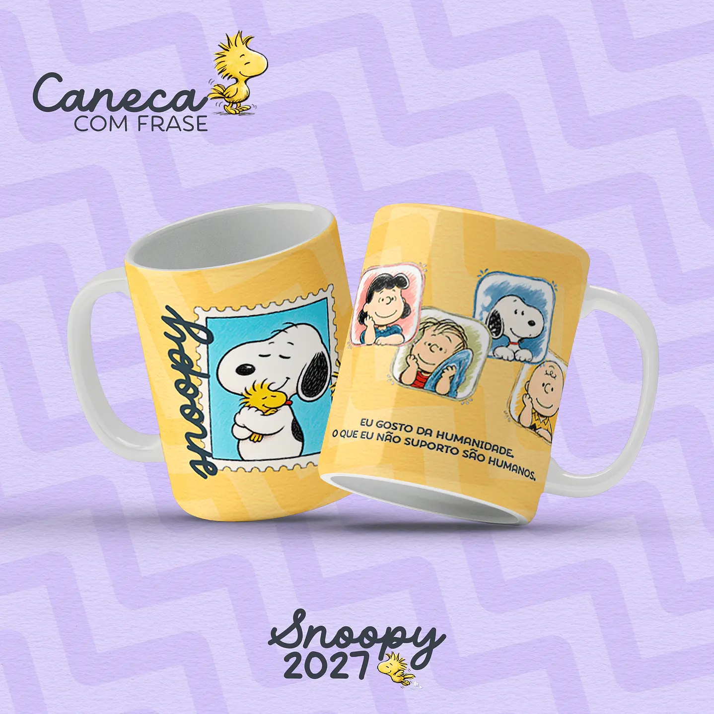 Kit Digital Encadernação Snoopy 2027 com Agendas e Planners 8