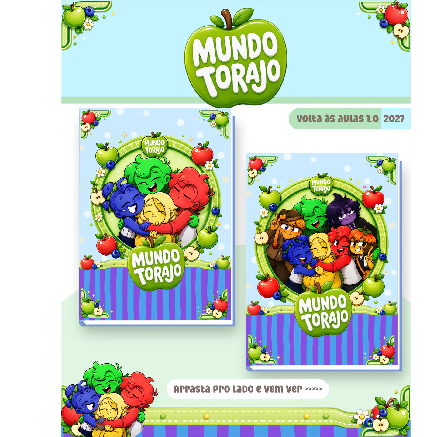 Kit Encadernação Mundo Torajo 2027 – Volta às Aulas 5