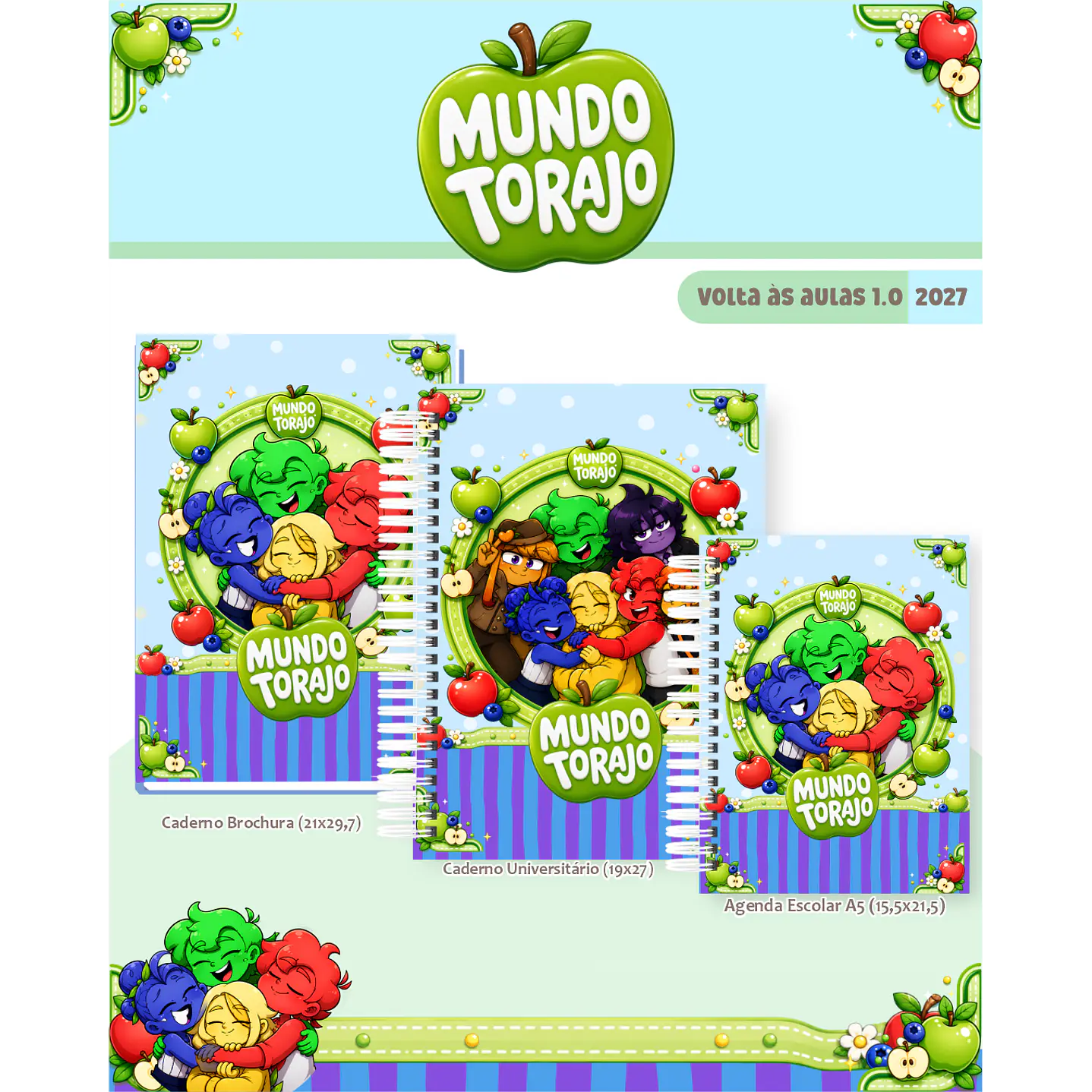 Kit Encadernação Mundo Torajo 2027 – Volta às Aulas 7
