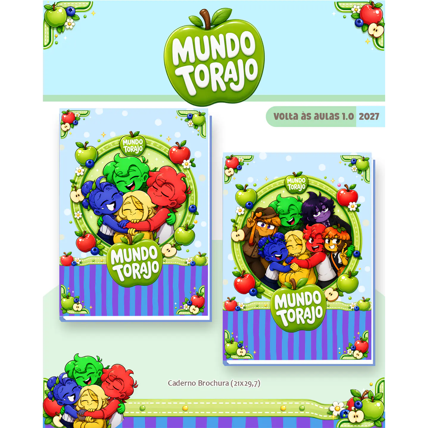 Kit Encadernação Mundo Torajo 2027 – Volta às Aulas 9