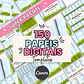 Pack 150 Templates Mockups de Papéis Digitais Editável no Canva  - Miniatura 1