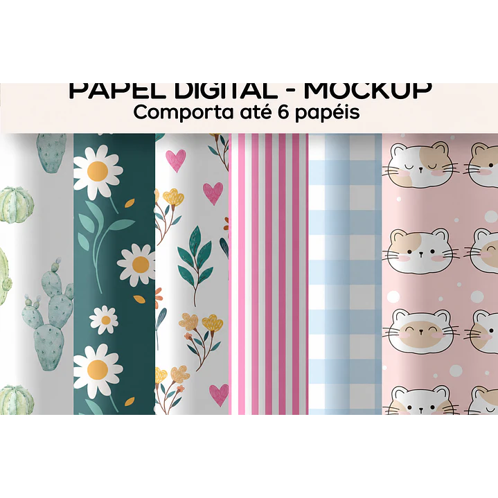 Pack 150 Templates Mockups de Papéis Digitais Editável no Canva  2