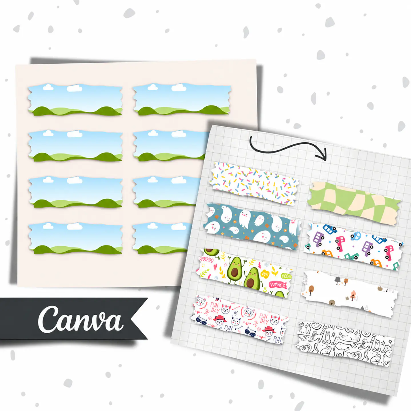 Pack 150 Templates Mockups de Papéis Digitais Editável no Canva  3