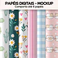 Pack 150 Templates Mockups de Papéis Digitais Editável no Canva  - Miniatura 5