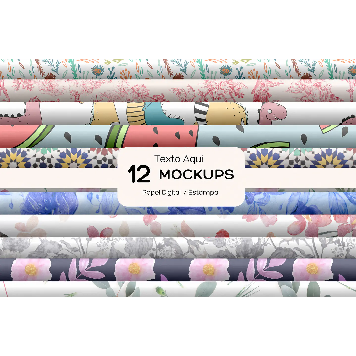 Pack 150 Templates Mockups de Papéis Digitais Editável no Canva  6