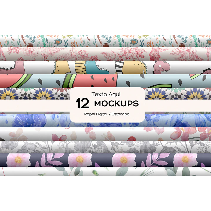 Pack 150 Templates Mockups de Papéis Digitais Editável no Canva  6