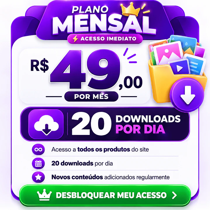 Plano Mensal Mypik Store – Baixe 20 Produtos por Dia 1