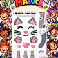 Pack 30 Moldes de Meia Maluca em PDF e PNG - Miniatura 2