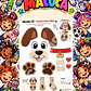 Pack 30 Moldes de Meia Maluca em PDF e PNG - Miniatura 3