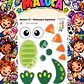 Pack 30 Moldes de Meia Maluca em PDF e PNG - Miniatura 6