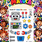 Pack 30 Moldes de Meia Maluca em PDF e PNG - Miniatura 11