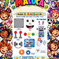 Pack 30 Moldes de Meia Maluca em PDF e PNG - Miniatura 18
