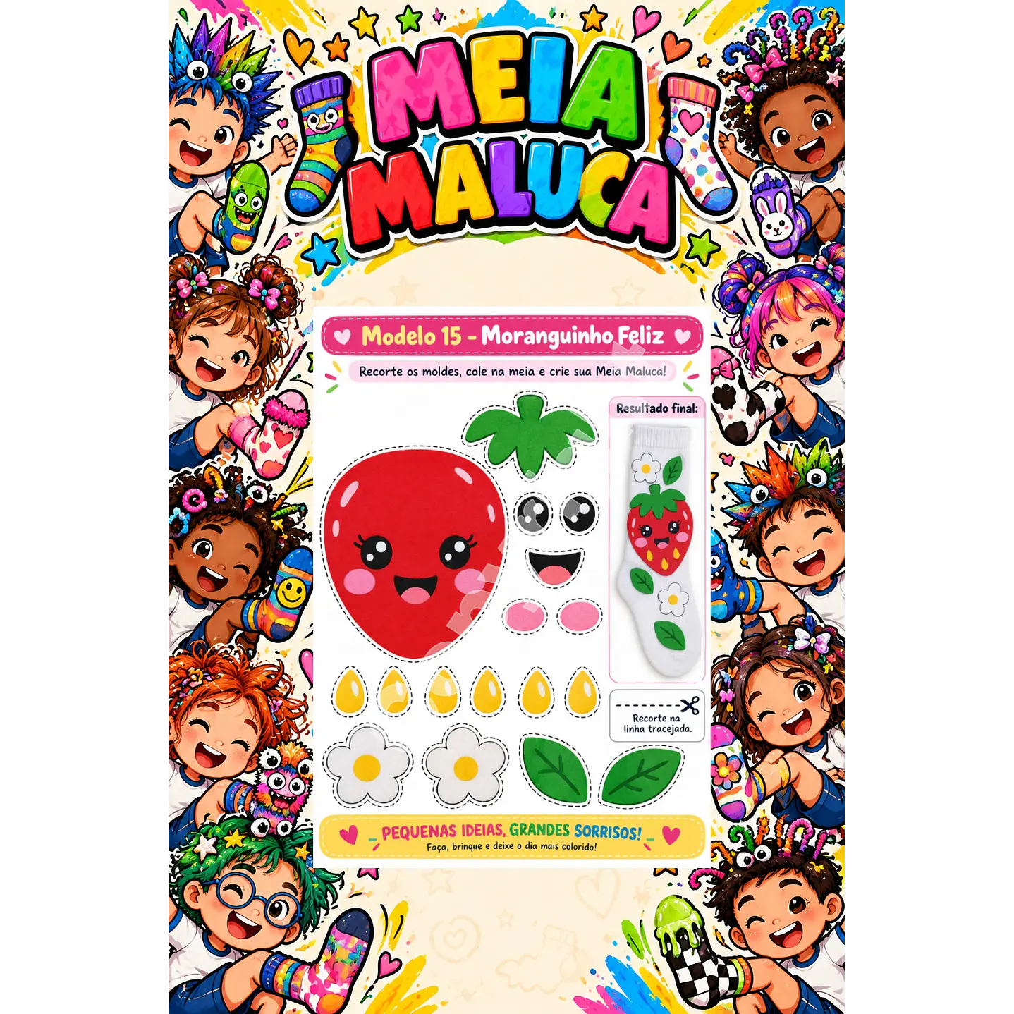 Pack 30 Moldes de Meia Maluca em PDF e PNG 22