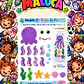 Pack 30 Moldes de Meia Maluca em PDF e PNG - Miniatura 28