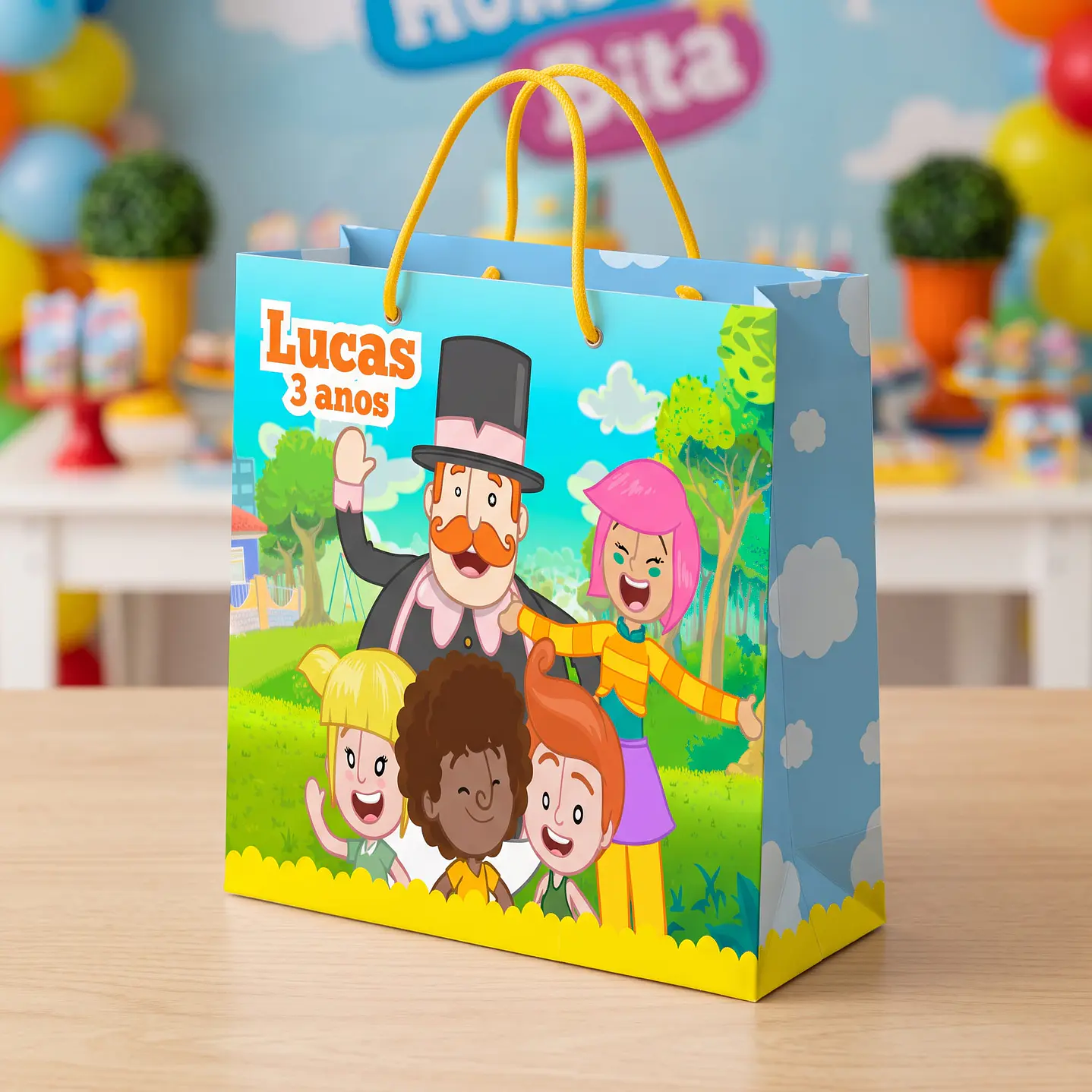 Sacola infantil colorida