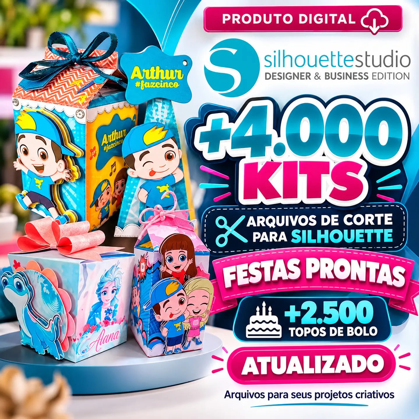 Mega Kit Personalizado Archivos de Corte Completos - Silueta 1