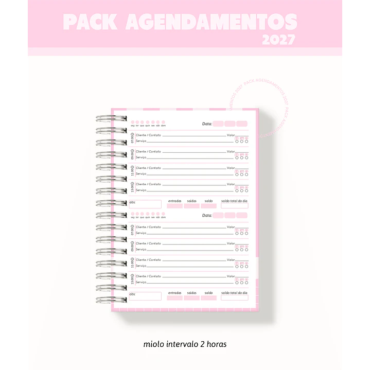 Combo de Agendamentos 2027 com Miolos em PDF 17