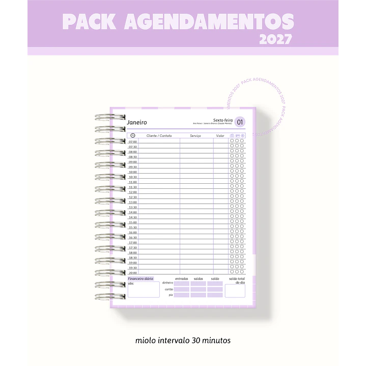 Combo de Agendamentos 2027 com Miolos em PDF 18