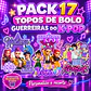 Pack 17 Topos de Bolo Guerreiras do K-Pop - Silhouette Studio - Miniatura 3