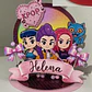 Pack 17 Topos de Bolo Guerreiras do K-Pop - Silhouette Studio - Miniatura 6