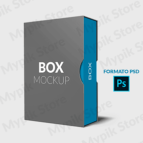 Modelo de Caixa Box Mockup V1