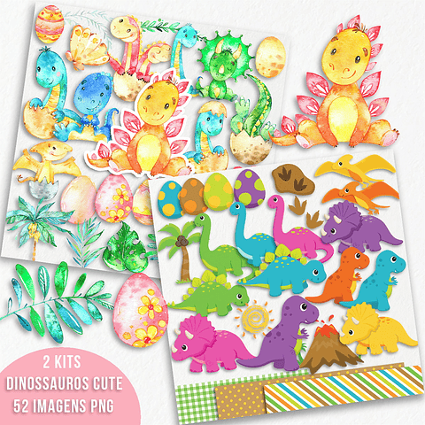 Kit Digital Bebé Lindos Dinosaurios