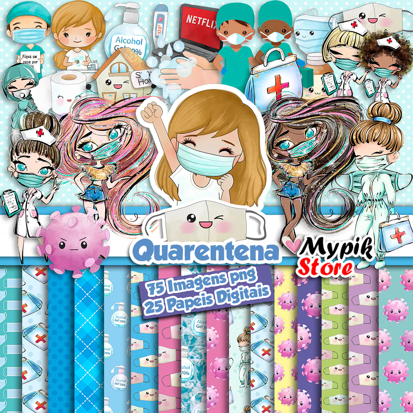 Kit Cuarentena Digital - Scrapbook 1