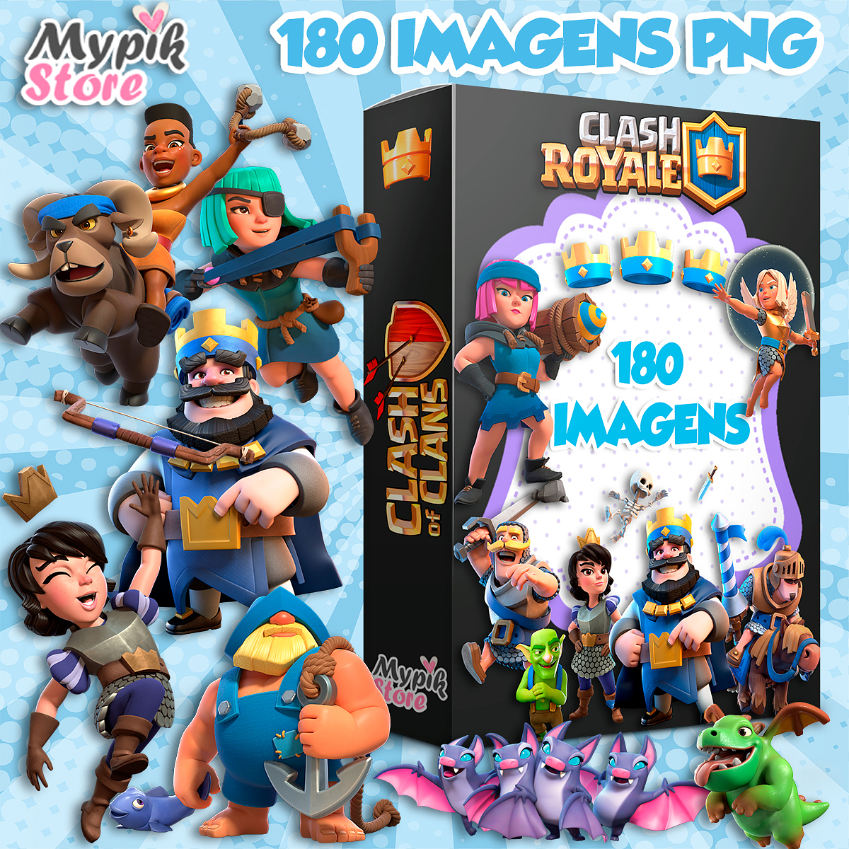 Super Kit Digital Clash Royale e Clash of Clans