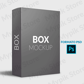 Modelo de Caixa Box Mockup V2